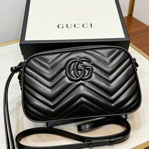 Gucci GG Marmont Small Camera Bag Black